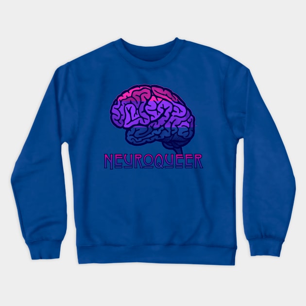 Neuroqueer Bi Crewneck Sweatshirt by LondonAutisticsStandingTogether
